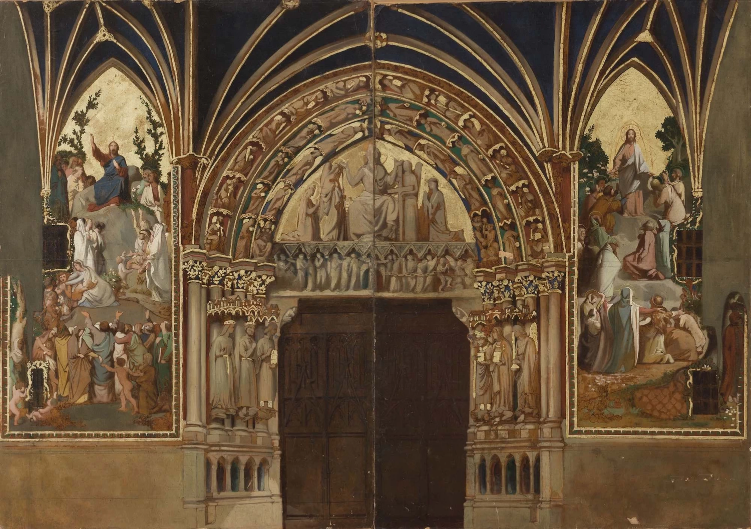 Il portico di Victor Mottez a Saint - Germain, l'Auxerrois